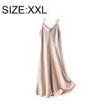 thumbnail image 2 of Vestido de satén sedoso con correa sin mangas para mujer, vestido de fiesta de invitados de boda, vestidos formales de noche de cóctel, 2 of 5