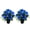 Blue, variant on AOOOWER 2pcs Realistic Silk Rose Bouquets Bright Artificial Roses Grave Flowers for Funeral and Memorial Setting