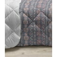 thumbnail image 3 of Mexican Print Down Alternative Comforter, Vintage Style Aztec Inspired Monochrome Triangles Rhythmic Motif, Microfiber Quilt for All Season, 5 Sizes, Charcoal Grey and White, by Ambesonne, 3 of 3