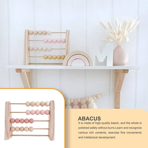 Abacus Kids - Boulier En Bois Éducatif 4 En 1 - Compter Et Apprendre Les Maths Dès 3 Ans - Jouet Montessori Développement Précoce