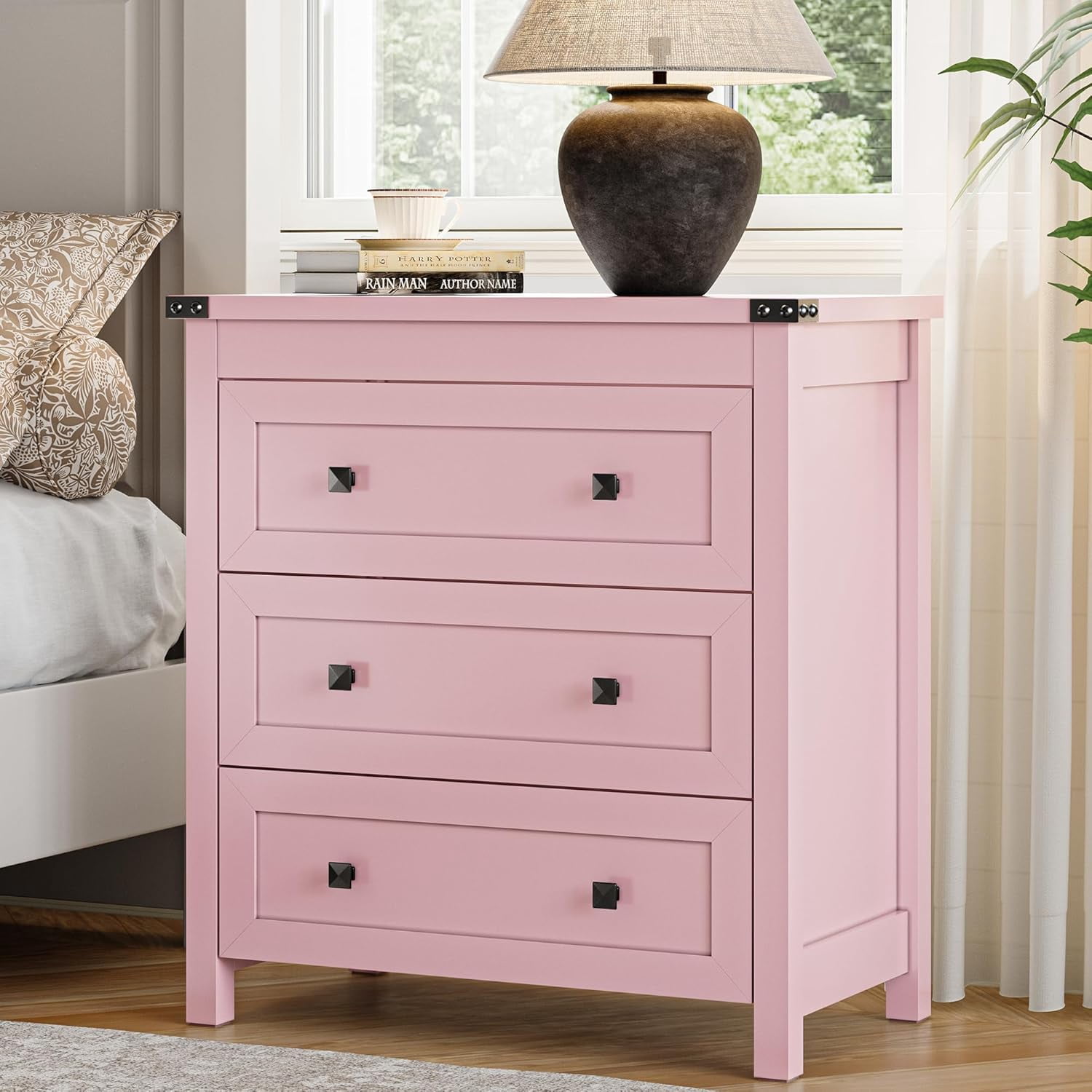 pink 3 drawer dresser Pink Pastel 'Pearl Blush' 3-Drawer Dresser