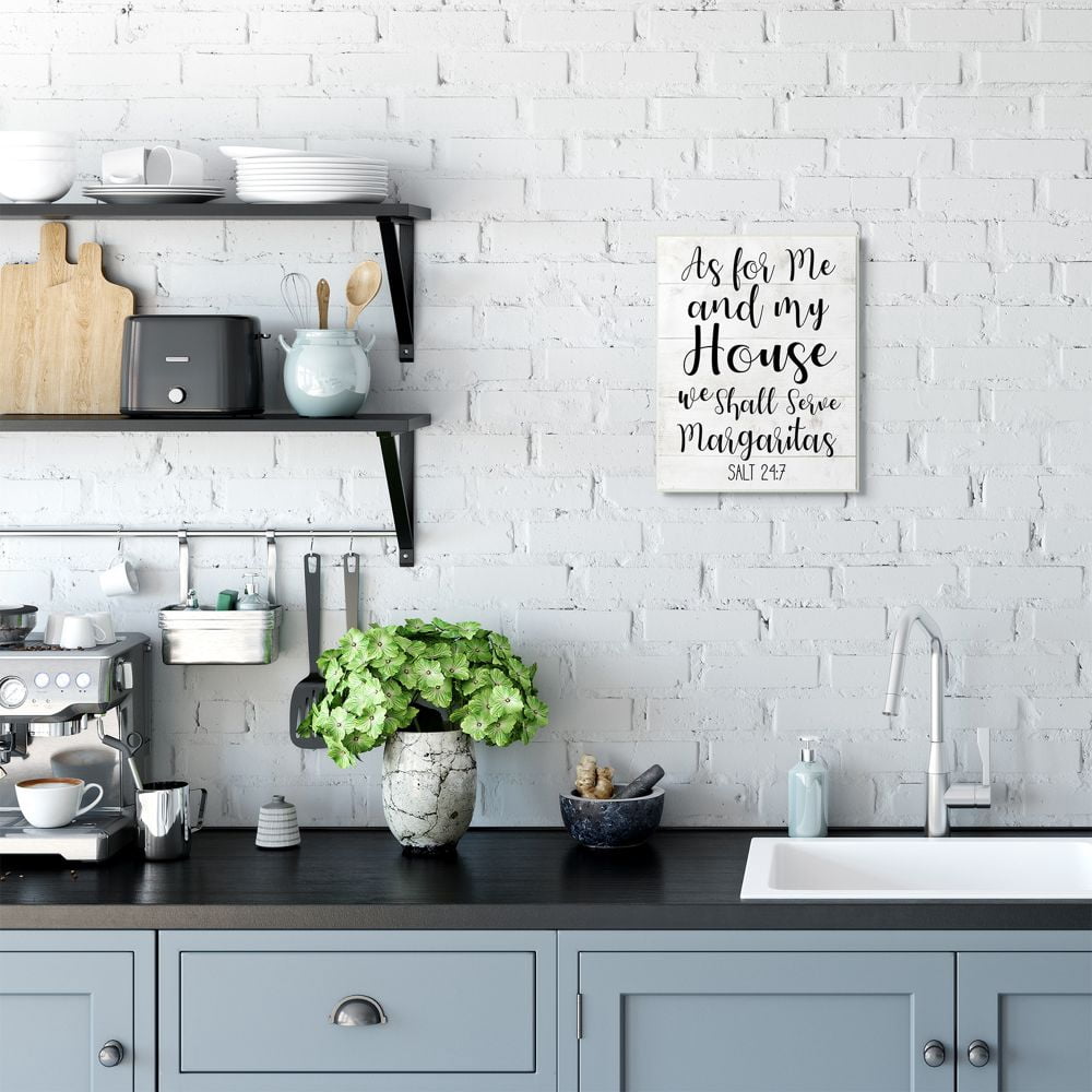 Stupell Industries My House Serves Margaritas Funny Spiritual Pun Wall Plaque Design by Daphne Polselli