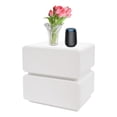 thumbnail image 6 of White Bedroom Nightstand Modern Bedside Table End Table with 2 Drawers, 6 of 10