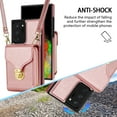 thumbnail image 2 of Dteck for Samsung Galaxy A13 Case Wallet with Zipper Pocket PU Leather Protective Back Phone Case with Lanyard Compatible with Samsung Galaxy A13 5G,Rosegold, 2 of 7