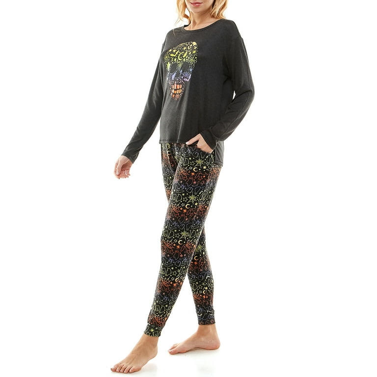 Way To Celebrate Women's Halloween Pajama Set, Sizes XS to 3X