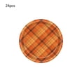 thumbnail image 2 of Tuvgenk Dinner plates Thanksgiving Paper Plates Fall 24pc Disposable Tableware Pumpkin And Maple Leaves Patterns 9in Orange Festive For Fall Harvests Party for decoration, 2 of 6