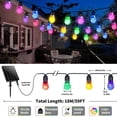 thumbnail image 2 of Upgraded Solar String Lights Outdoor Waterproof - Pear-Style Color Changing Globe Lights with Remote for Patio & Camping Decor, 2 of 10