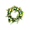 thumbnail image 2 of Boovnll Easter Wreath, 13" Easter Eggs Wreath, Spring Wreath, Green Easter Wreaths for Front Door, Spring, Wall, Window, Easter Decor, Easter Decorations, 2 of 6