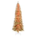 thumbnail image 1 of Vickerman K183847LED8FCC 4.5 ft. x 25 in. Champagne Pencil Christmas Tree with 150 Color Change, 1 of 1