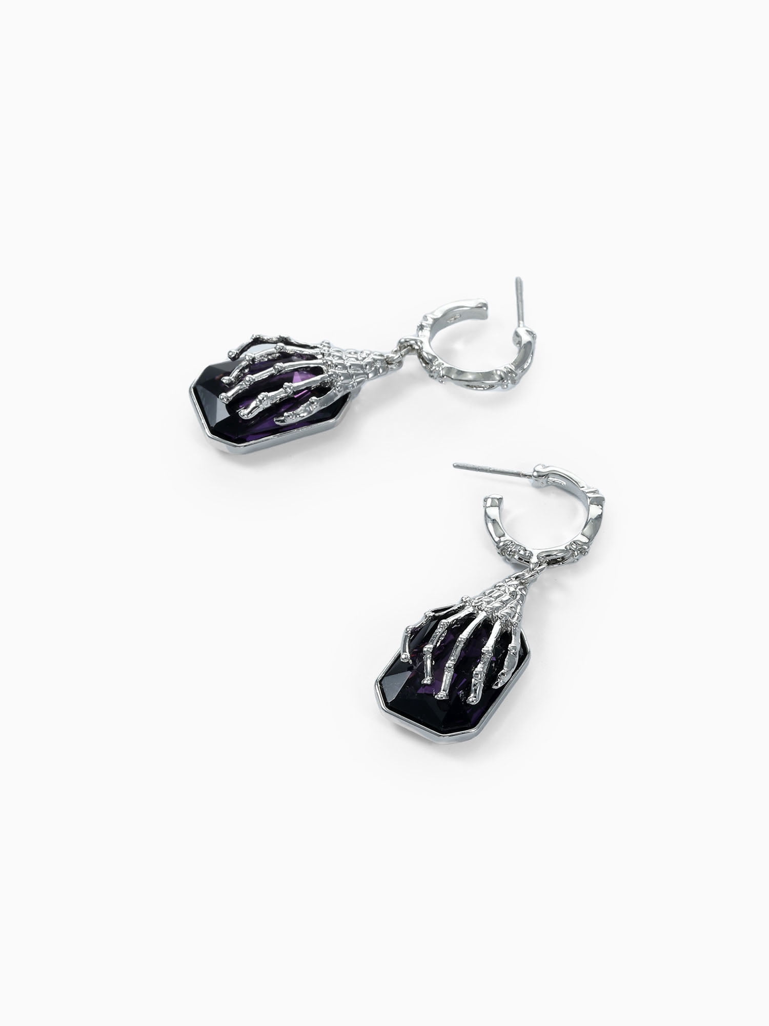 Way to Celebrate Skull Gemstone Halloween Earring, 1 Piece