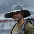 thumbnail image 4 of Bucket Hat Wide Brim UV Protection Polyester Packable Quick Dry Fishing Hat for Fishing, 4 of 10