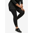 thumbnail image 3 of Ellos Women's Scallop Lace Hem Leggings, 3 of 4