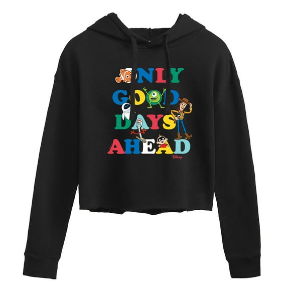 Disney - Only Good Days Ahead - Juniors Cropped Pullover Hoodie