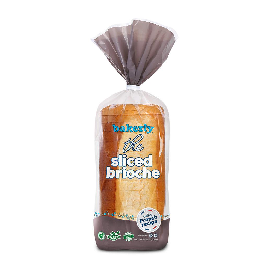 bakerly Sliced Brioche, Non GMO, Free from Artificial Flavors, Free