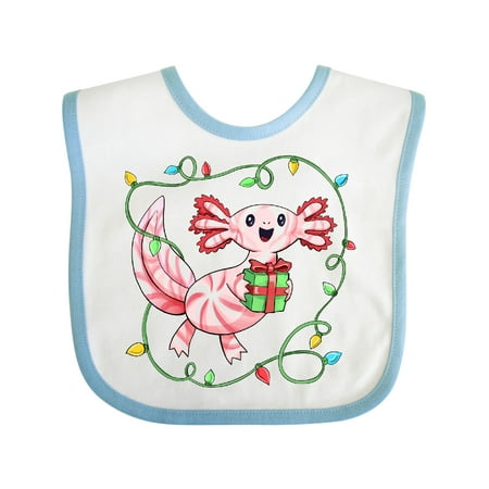 

Inktastic Peppermint Christmas Axolotl Gift Baby Boy or Baby Girl Bib