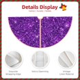 thumbnail image 5 of Kll Purple Glitter Christmas Tree Skirt 48",Party Decorations Farmhouse For Christmas Decorations Holiday Party, 5 of 8