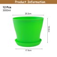 thumbnail image 2 of Durable Plastic Pots, Colorful Flower Planters For Small To Medium Indoor And Outdoor Plants, Mini Plant Pots With Drainage Holes, Lightweight PP Plastic, Multi-purpose Planters For Indoor Outdoor Use, 2 of 6
