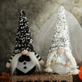 thumbnail image 3 of Kripyery 1/2pcs Faceless Dwarf Doll Decoration, Fabric Bride Groom Gnome Doll for Xmas Party Desktop Ornaments, 3 of 5