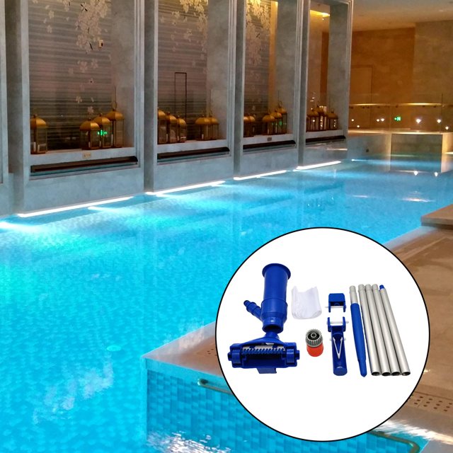Kits de limpiadores de piscinas Macarena con bolsa de poste de sección cabezal de aspiración