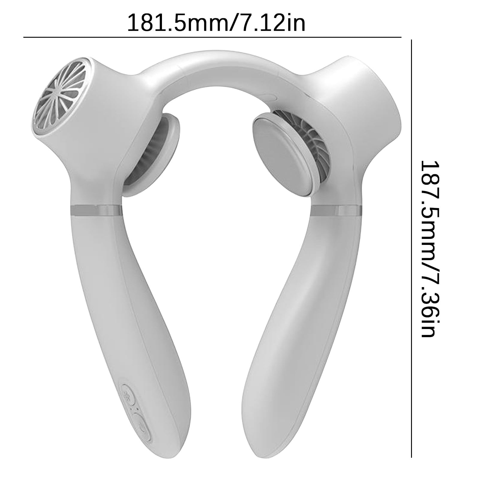 Cooling Neck Fan, 3 Speeds Portable Neck Fan with 2 Cooling Plate, 4000