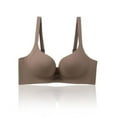 thumbnail image 2 of Levmjia Comfortable Bra Front Closure Bras for Women Wireless Plus Size Soft Nylon Supportive Everyday Wear 32-40B/C/D Black Beige 2 Pack, 2 of 3