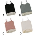 thumbnail image 4 of 2 Pieces Chinlon Women Underwear Vest Warm Keeping Adjustable Shoulder Strap Washable Reusable Dual Layer Lingerie Clothes Black, 4 of 7