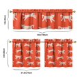 thumbnail image 6 of Kitchen Curtains 24 Inch Short - 3 Panel Set with Cute Cat Paw Pattern, Rod Pocket Window Curtain, 100% Polyester for Pet Lovers Farmhouse, Cafe, Kitchen, Bedroom, Easy Wash, 6 of 6