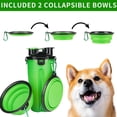 thumbnail image 4 of Las mascotas salen con doble taza de comida y agua, botella de agua potable portátil, hervidor más cuenco plegable para comida para perros, 4 of 5