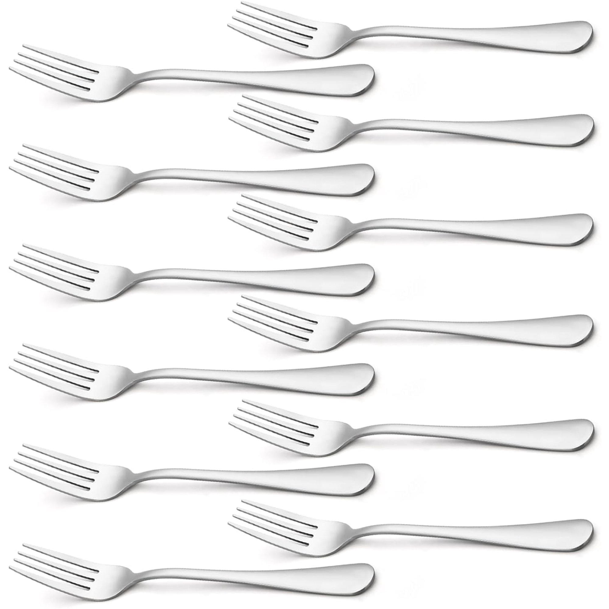 Silverware, Dinner Fork 6.7 Inches, Forks Set of 12 Premium Food Grade Stainless Steel Forks for Home Kitchen Party Restaurant, Mirror Polished Dishwasher Safe.