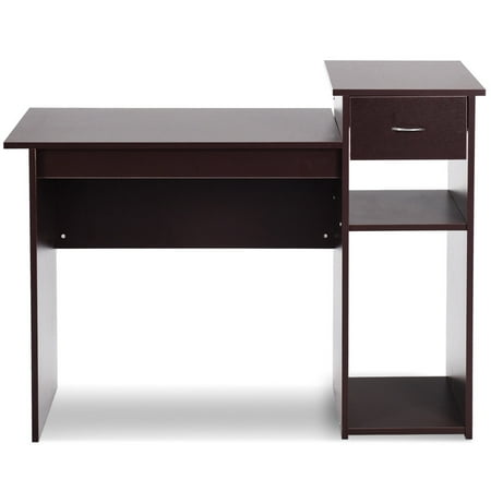 Costway Computer Desk PC Laptop Table w/ Drawer and Shelf ...