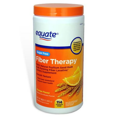 Equate Daily Fiber Orange Smooth Fiber Powder, 48.2