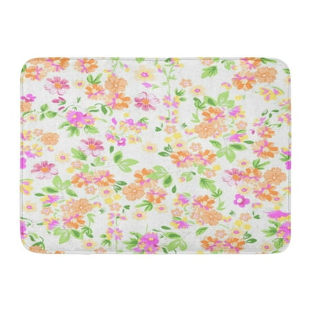 Small Pastel Flower Box - GODPOK Pretty Colorful Flower Sunny Pastel Floral Baby Small Rug Doormat Bath Mat 23.6x15.7 inch