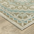 thumbnail image 4 of Oriental Weavers Maeve Area Rug - MAE03 - 3'3" x 5' - in Beige/ Teal - Vintage Inspired, Stain Resistant, Family and Pet Friendly , Entrway, Bedroom Rug, 4 of 4