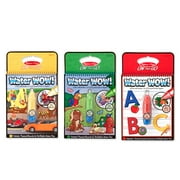 Melissa & Doug On the Go Water Wow! 3-Pack (The Original Reusable Coloring Books - Vehicles, Animals, Alphabet - Great Gift for Girls and Boys - Best for 3, 4, 5, 6, and 7 Year Olds)