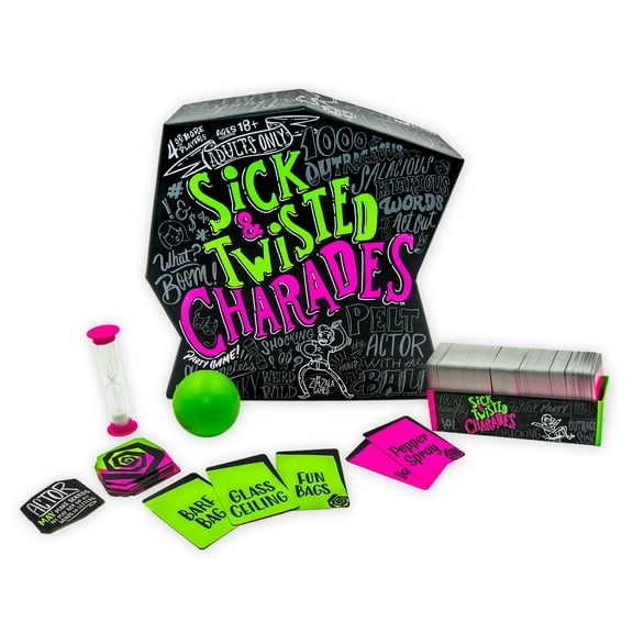 Sick and Twisted Charades Adult 18 Party Game