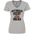 thumbnail image 3 of Inktastic Dog Rottweiler Squad Women's V-Neck T-Shirt, 3 of 5