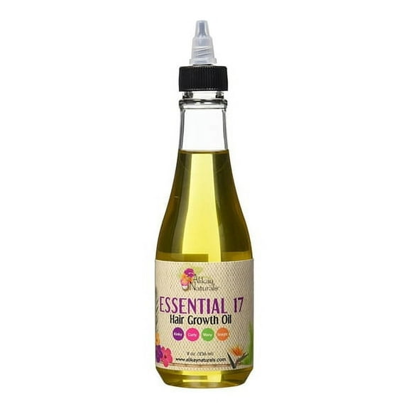 Alikay Naturals Essential 17 Growth Hair Oil, 8 oz.,