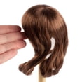thumbnail image 3 of Monique Synthetic Mohair Chestnut Brown Lizzy Doll Wig, 3 of 4