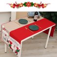 thumbnail image 2 of Diconna Christmas tablecloth cartoon style linen backdrop atmosphere layout rectangular decoration, 2 of 9
