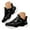 Black, variant on Running Shoes for Women Comfy Arch Support Lightweight Soft Sole Lace up Sneakers Trendy Breathable Workout Athletic Shoes White Size 7
