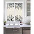 thumbnail image 2 of Window Privacy Film Navy Botanical Stained Glass Window Film Decorative Sun Block Window Cover Blue Dragonfly Flower Leaf Retro Style Window Clings Static Adhesive Sticker for Bathroom 17.7"x39.3", 2 of 7
