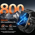 thumbnail image 3 of ST-CARE 1.96" HD Men Outdoor Smart Watch, Fitness Tracker with Multiple Sports Modes, Orange, 3 of 11