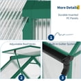 thumbnail image 6 of EastVita 6x9 Ft Aluminum-Framed Polycarbonate Greenhouse Kit Adjustable Roof Vent Clear Pop-up Greenhouse Blue, 6 of 9