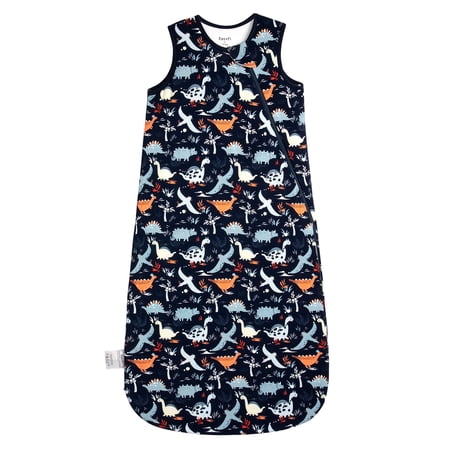 All-year-around Cute Baby Sleep Sack 24-36 Months Rayon Made from Bamboo Sleeping Bag 1.0 Tog Premium 2-Way Zipper Baby Wearable Blanket 2t-3t - Dinosaur World