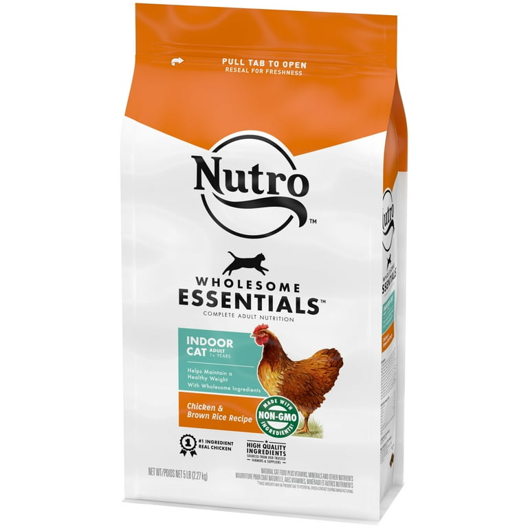 Nutro Indoor Chicken Brown Rice Adult Dry Cat Food 5 lb