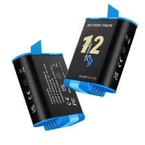 CITYORK 2 Pack Rechargeable Battery 2000mAh Replacement for GoPro Hero 12 Black Hero 11 Black Hero 10 Black Hero 9 Black Sport Camera Accessories