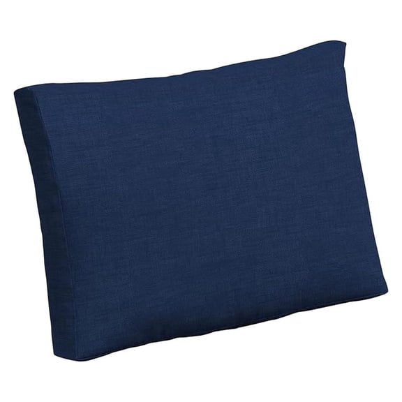 ARDEN Outdoor Cushion Pillow Back, 24 x 18, Rain-Proof, Fade Resistant Sapphire Blue Leala