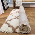 thumbnail image 6 of Maxy Home Bella Trellis Ivory 3 ft. 3 in x 4 ft. 8 in. Shag Area Rug, 6 of 7