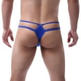 thumbnail image 5 of Odeerbi Mens Underwear Seamless Thongs Erogenous Thong Underpants Soft Briefs Panties Red, 5 of 6
