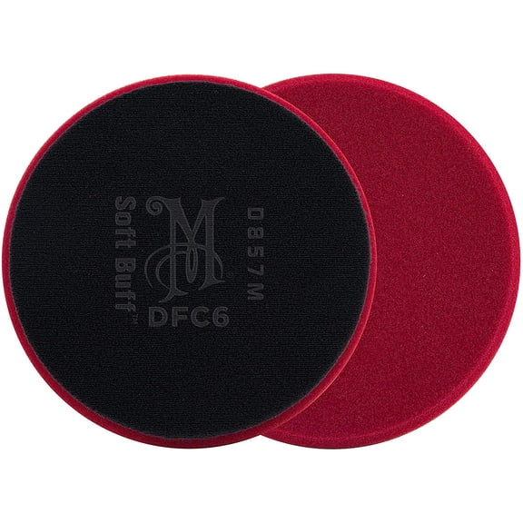 6” Soft Buff DA Foam Cutting Disc DFC6 - Hook and Loop Pad for Use with a 6” DA Backing Plate, Dual Action Polisher, and Compound for Paint Defect Removal